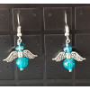 Beaded Angel Earrings - Turquoise